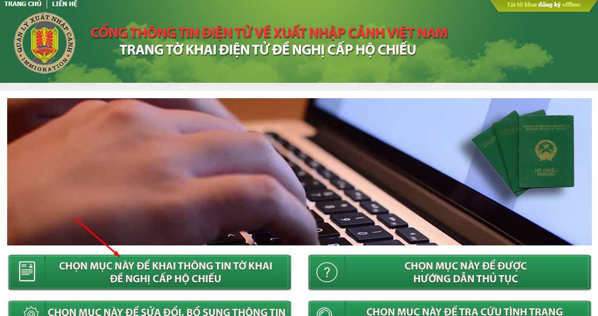 Làm passport online