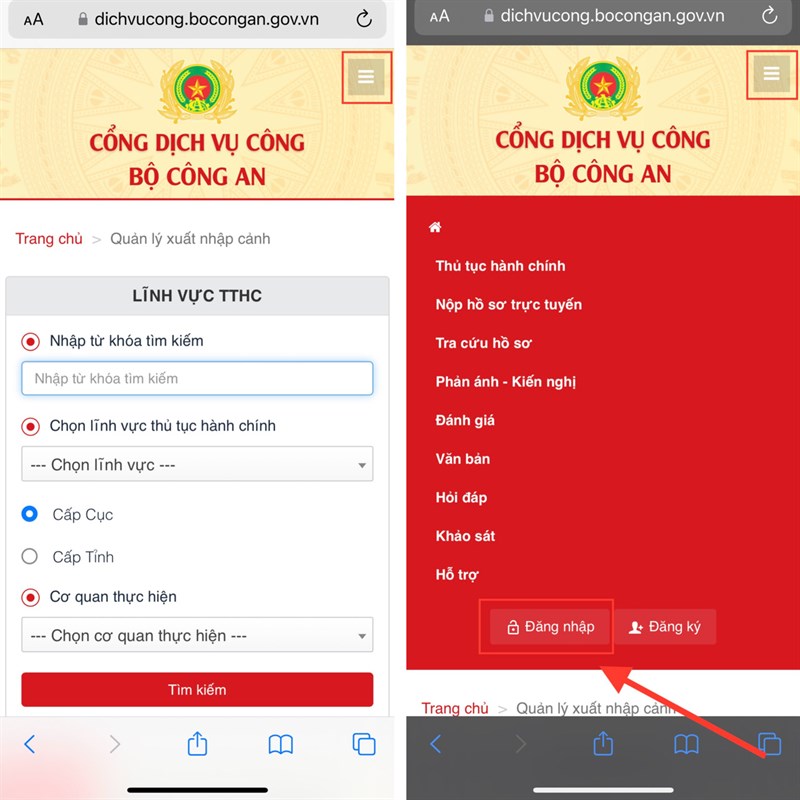 cách làm hộ chiếu online